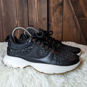 Zara Black Combination Chunky Sole Platform Sneakers US 9.5 EU 40
